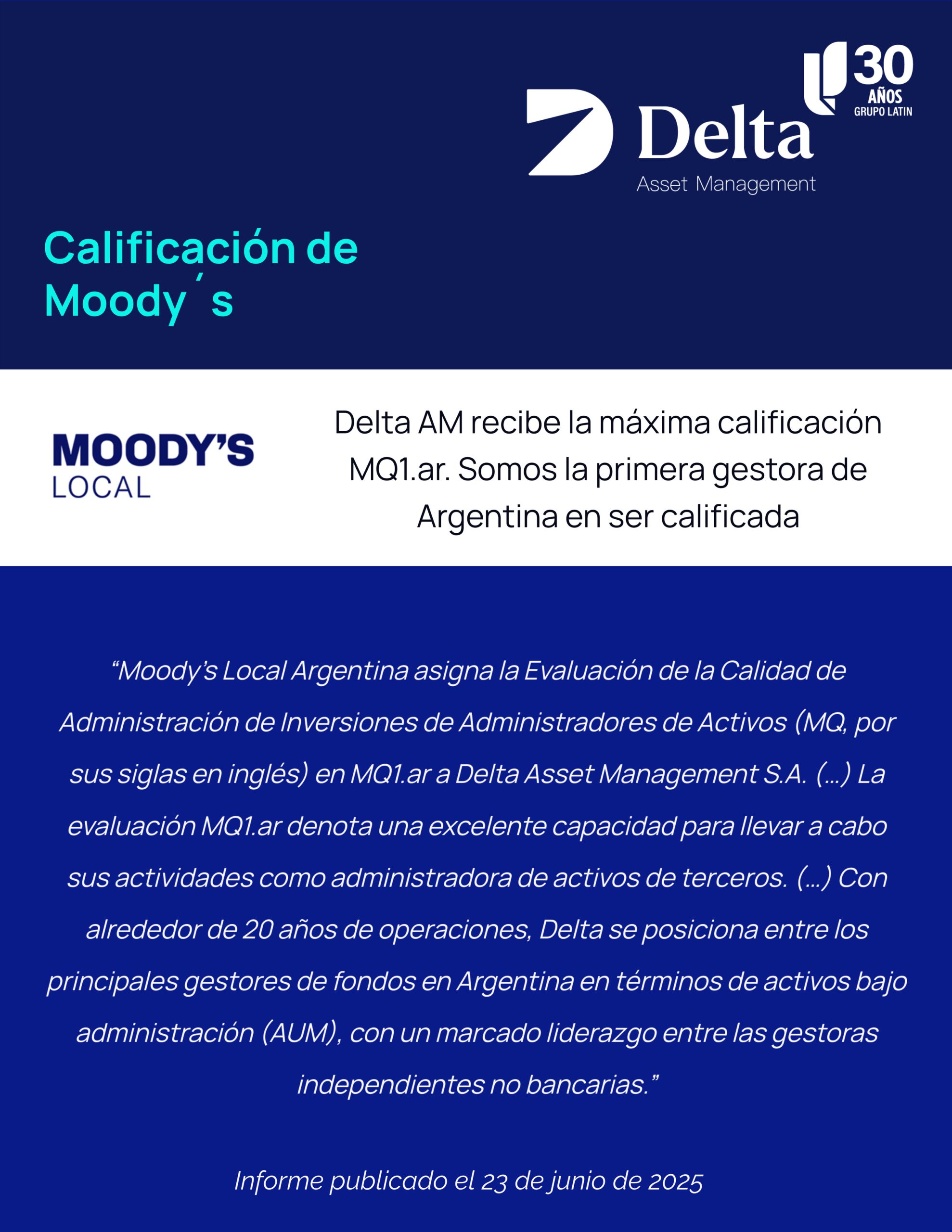 Calificación Moody´s local